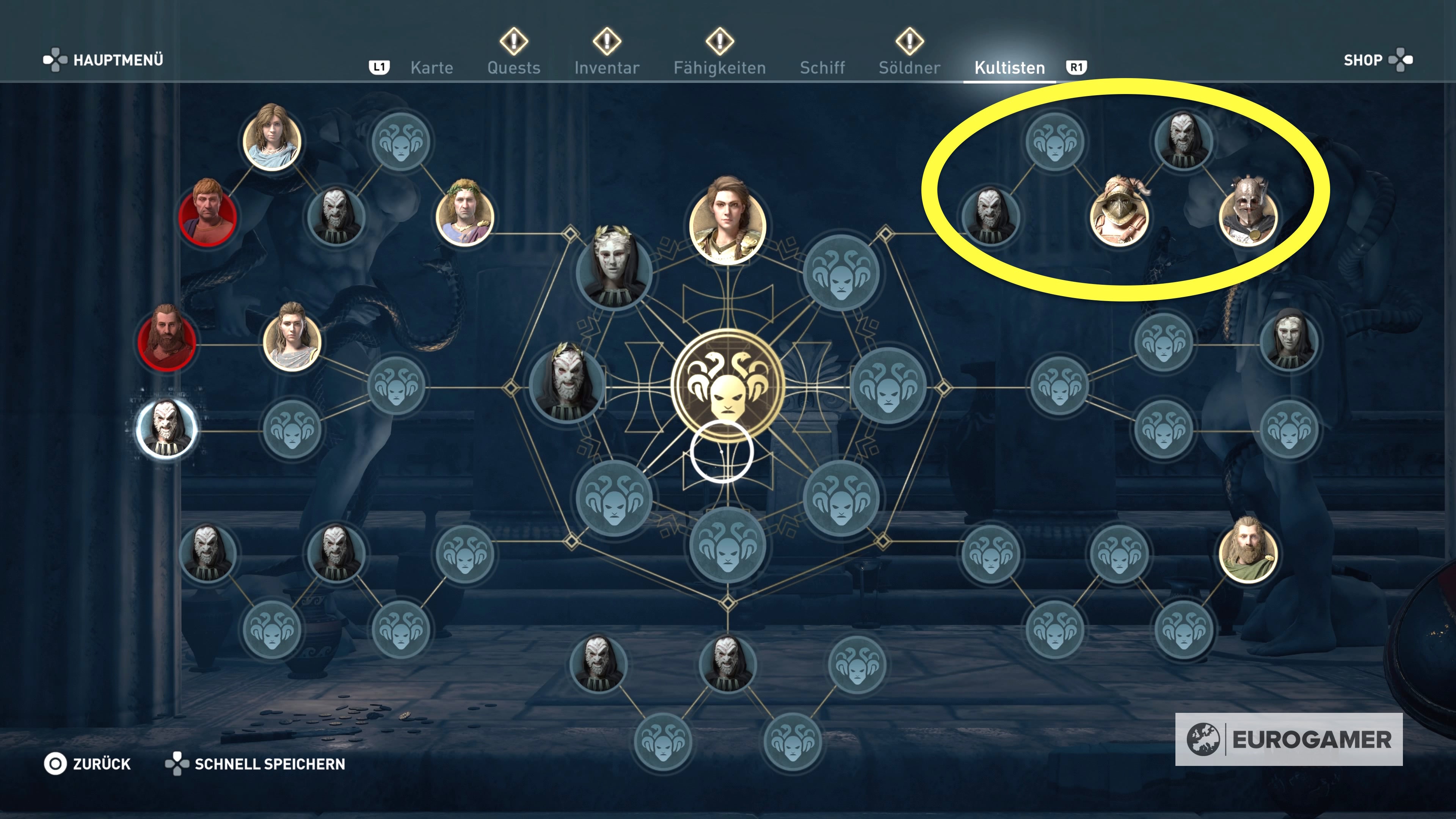 Assassins Creed Odyssey Kultisten Des Kosmos Assassin's Creed Odyssey: Alle Kultisten und wo ihr sie findet